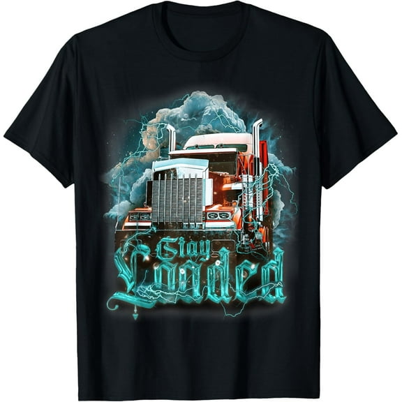 Truck Driver T-Shirt for Men and Dads – Big Rig Semi-Trailer Trucking Gift Tee