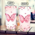 thumbnail image 6 of Butterfly Gifts for Women Butterfly Tumbler Stainless Steel 20oz Coffee Travel Cup Gifts for Woman Girls Friend Spirit Animal Lovers Birthday Christmas, 6 of 6