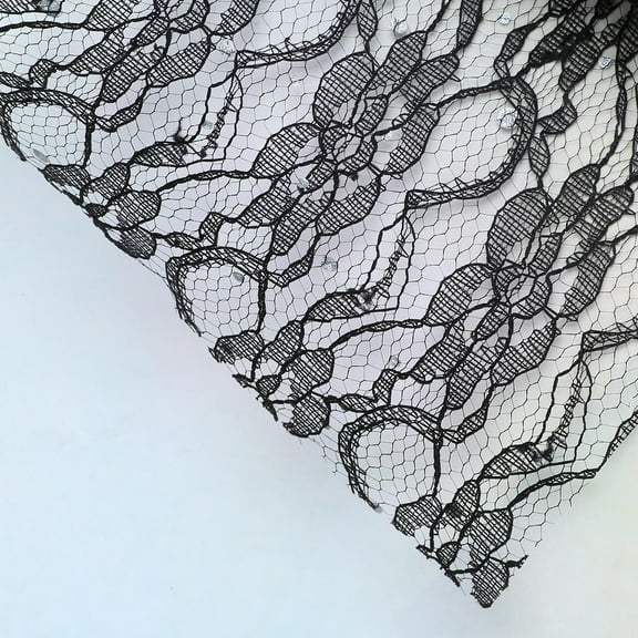 KAJNBN Tulle Cloth Rolls Black 1Pack 6 10Yards