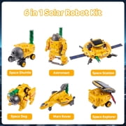 Lilian&Gema 6-in-1 Solar Robot Kit for Kids, STEM Toys Educational Science Kit, Building Robot Toys Birthday Gift for Boys Ages 6 7 8 9 10 11 12+