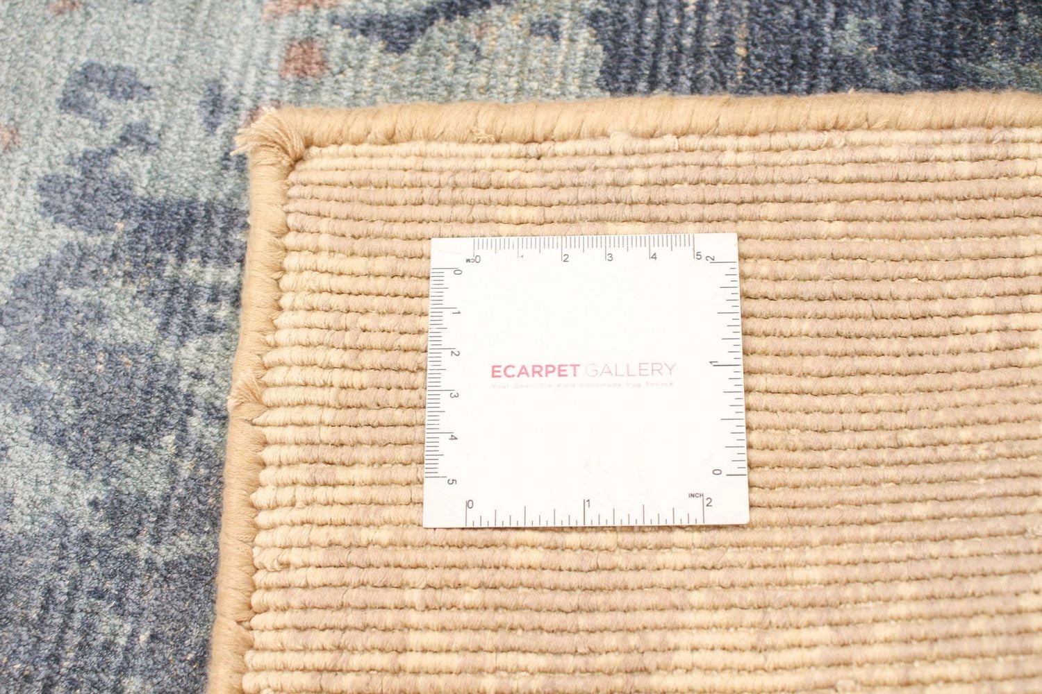 ECARPETGALLERY 5'0" x 7'8" Contemporary Galleria Hand Loomed Area Rug for Living Room, Dining Room and Bedroom in Blue
