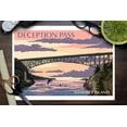 thumbnail image 3 of Whidbey Island, Washington, Deception Pass Bridge at Sunset (9x12 Wall Art Print, Home Decor), 3 of 3