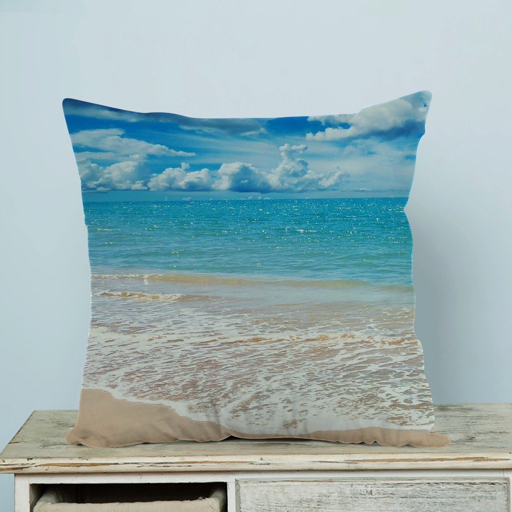 GCKG Ocean Waves California Paradise Pillow Case Pillow Cover Pillow