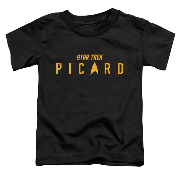 Star Trek Picard Picard Logo Toddler T-Shirt Black