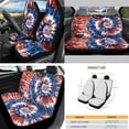thumbnail image 3 of HUIACONG Car Interior Set, with Car Seat Belt Cushion Auto Safety Belt Cover Car Armrest Protector, 14 Pack American Tie Dye Pattern, 3 of 8