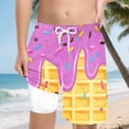 thumbnail image 2 of BOBOGOJP Boys Patriotic Swim Trunks with Compression Lined Kids Summer Beach Shorts 5-14 Years Hot Pink for Size 6-7 Years, 2 of 4
