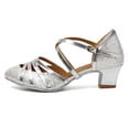 thumbnail image 5 of XIHAHA, novedad de verano, zapatos de baile latino a la moda para mujer, zapatos de salón con diamantes de imitación brillantes para mujer, zapatos de baile de Salsa Bachata, zapatillas de deporte, 5 of 5