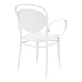 thumbnail image 2 of Compamia ISP258-WHI Fauteuil d'Extérieur en Résine Marcel TG de 17,3 Po, Blanc, 2 of 5