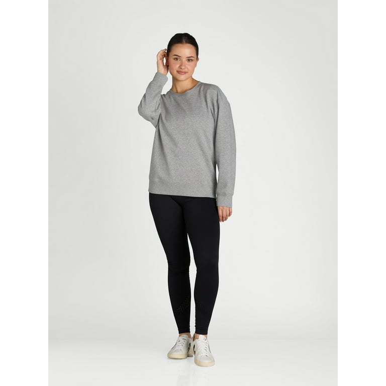 Athletic Works Women's and Women's Plus Fleece Crewneck Athletic Works Women's and Women's Plus Fleece Crewneck