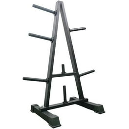 Free Shipping XMark Commercial Olympic Bumper Plate Tree Vertical Storage Tree 750 lb Capacity with Two Bar Holders and Transport Wheels Walmart Walmart