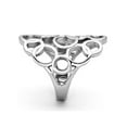thumbnail image 4 of Women's Stainless Steel Ring 316 High Polished Wide Band Fashion Ring Size 7, 4 of 5