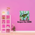 thumbnail image 3 of Turtle Wall Decal Respect our home Respect Vinyl Wall Decals Quotes Saying Decor Vibrant Sea Living Room Decoration - Size: 30 In X 27 In, 3 of 5