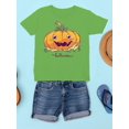 thumbnail image 3 of Halloween Decorative Pumpkin T-Shirt Juniors -Image by Shutterstock,  Small, 3 of 4