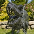 thumbnail image 5 of 5.6 ft. Tall Crouching Tyrannosaurus Rex Outdoor Metal Statue "T-Bone", 5 of 7