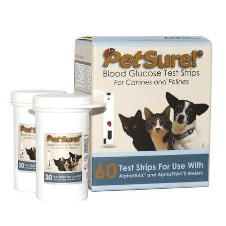 PetSure! 60ct Test Strips for AlphaTRAK and AlphaTRAK2 (Best Glucose Meter For Dogs)
