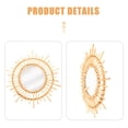 thumbnail image 4 of Miangastore Rattan Flower Circular Mirror Wall Mounted Hanging Bathroom Dressing Makeup Mirror Decor, 4 of 8