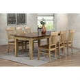 thumbnail image 5 of Brook 7-PC Farmhouse 62-134" Long Expanding Dining Table Set 2-Tone Brown Wood, 5 of 5