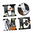 thumbnail image 4 of Letrero de puerta de Halloween con dibujos animados, letreros de bienvenida para fiesta, de gran tamaño, decorativo, colgante, placa de pared para cas, 4 of 9
