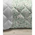 thumbnail image 3 of Botanic Down Alternative Comforter, Exotic Flower Petals Foliage Gardening Lily Blooming Season Design, Microfiber Quilt for All Season, 5 Sizes, Grey Pink and Navy Blue, by Ambesonne, 3 of 3