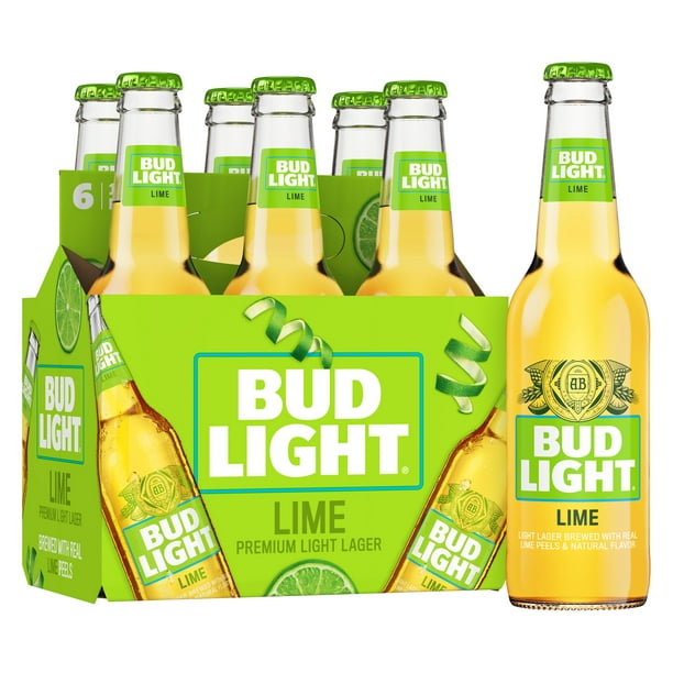 Adept Shetland Vedrørende Bud Light Lime Beer, 6 Pack Beer, 12 FL OZ Bottles, 4.2% ABV - Walmart.com