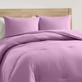 thumbnail image 6 of Virtu Comforter Sets, All Season Lightweight Solid Twin XL Comforter Sets, 2-Pc Bedding Sets, Smokey Lavender, 6 of 8