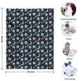 thumbnail image 4 of Blue Sun Moon Pattern Blanket,Comfortable Soft Flannel Throw Blanket,All Season,Warm Lightweight Blankets for Sofa Bed Couch Living Room Chair,30"x40", 4 of 4