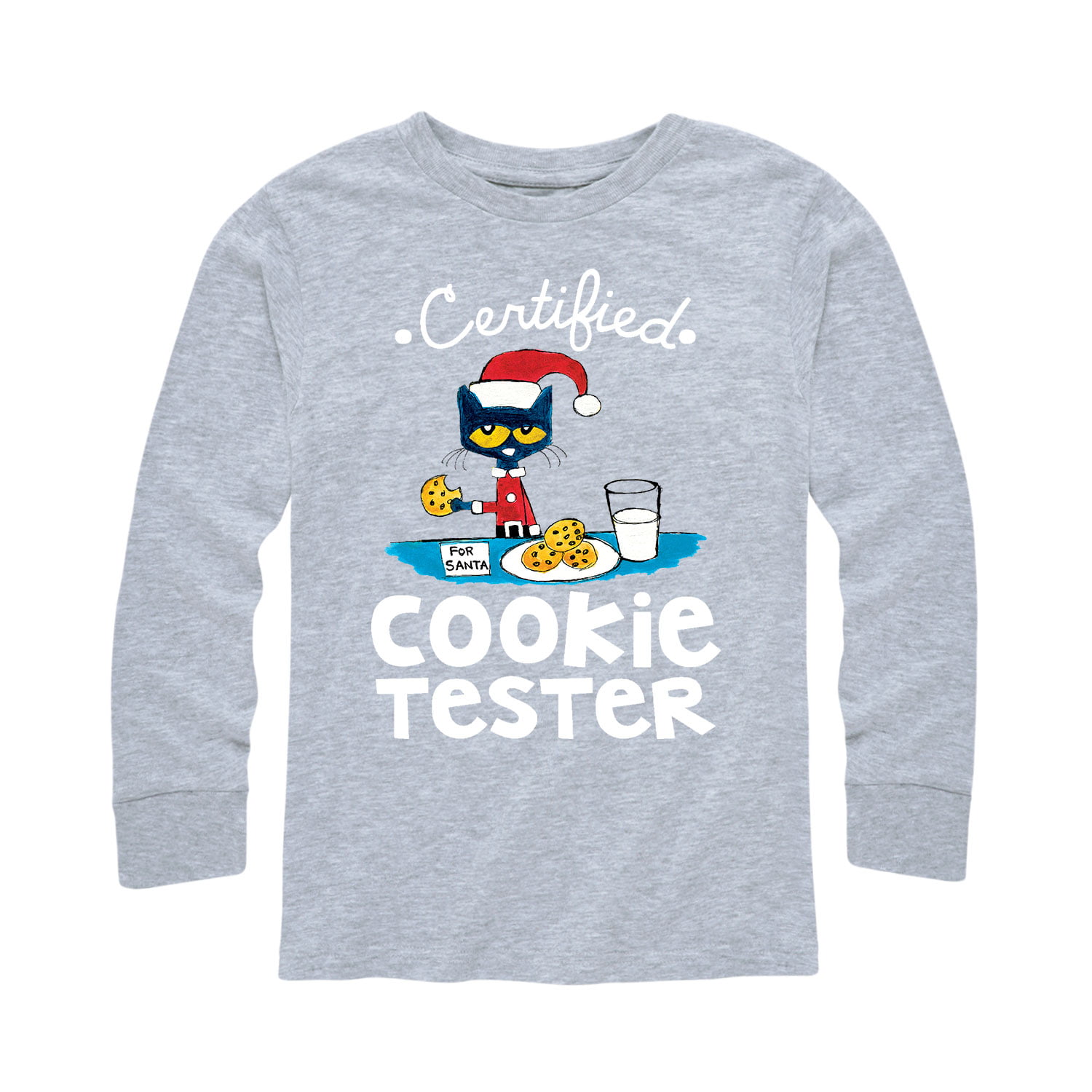 Pete the Cat Certified Cookie Tester Toddler Long Sleeve Tee 