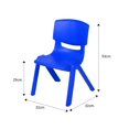 thumbnail image 4 of Silla plastico pequeno SET X 4 ZGS-834-P (x4) azul Lumax ZGS-834-P-VE (x4), 4 of 5