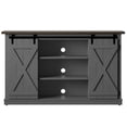 thumbnail image 5 of Twin Star Home Terryville Barn Door TV Stand for TVs up to 60", Dark Gray, 5 of 10