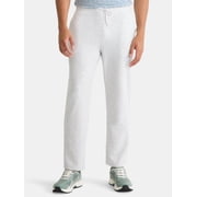 Athletic Works Men's and Big Men's Performance French Terry Open Leg Relaxed Sweatpants, Sizes XS-5XL