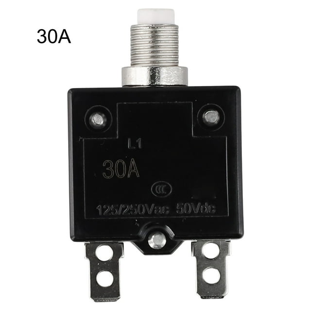 5A/10A/15A/20A/30AMP Interrupteur de Protection contre les Surcharges Réinitialisable