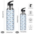 thumbnail image 2 of Yayeee 20oz Insulated Water Bottle Double Wall Stainless Steel with Flip Straw Lid, Blue Sheep Pattern, 2 of 7