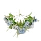 thumbnail image 3 of Combinación de capullos de rosas y hortensias artificiales, ramo de flores con asa pequeña, flores falsas para decoración del hogar, 3 of 5
