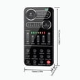 thumbnail image 2 of Riwcyla Voice Changer Portable External Live Sound Card Set with 9 Sound Effects Colorful Light Live Broadcast Microphone Sound Effects Machine for Phone Laptops Computer Games Handheld Sound Card, 2 of 6