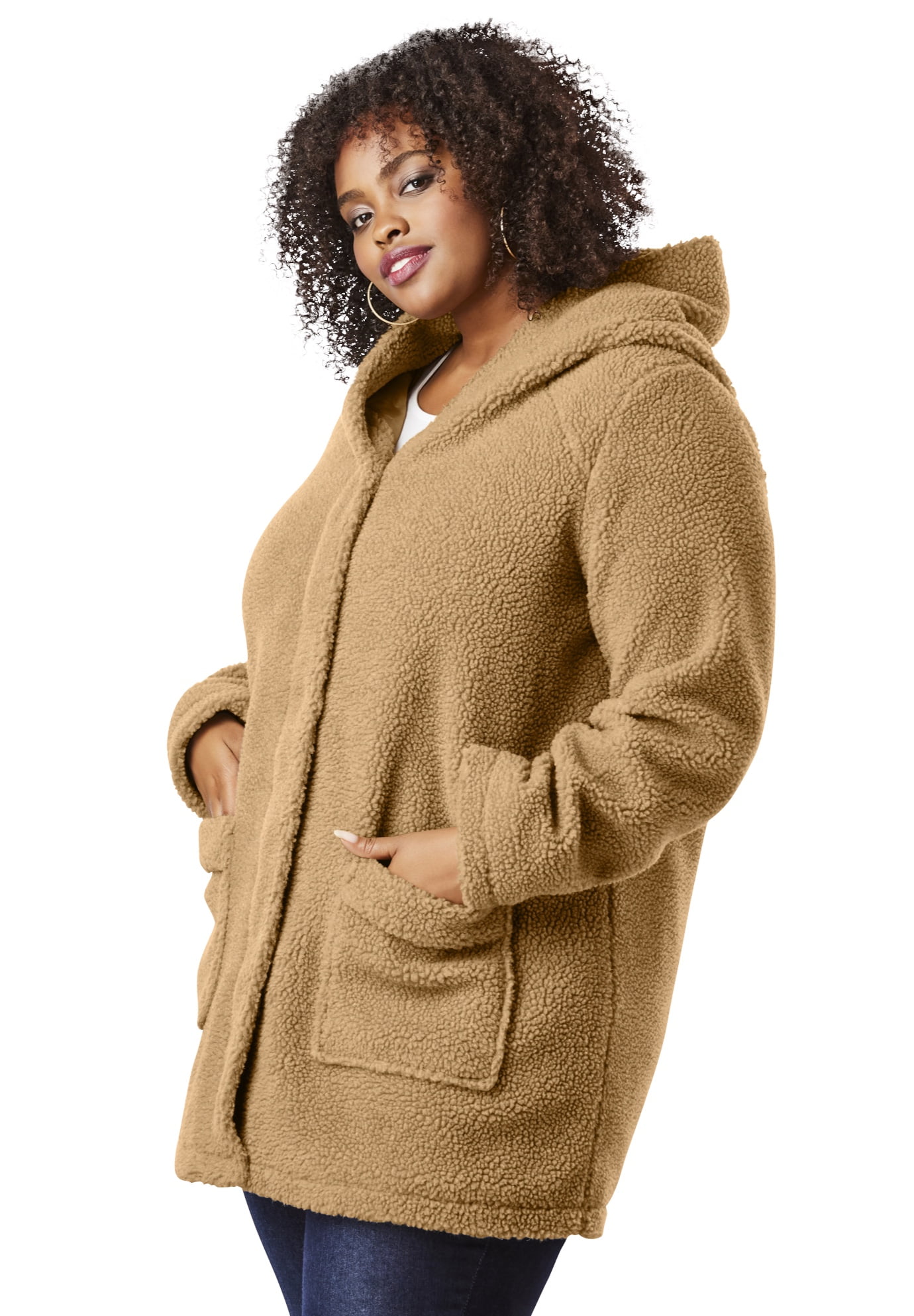 walmart women's plus size coats