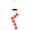 Red, variant on Hibibud Solar Wind Chimes for Outside,Solar-Powered Light Solar Wind Chimes,Eco-Friendly Design Mobile Hanging Lights,Black