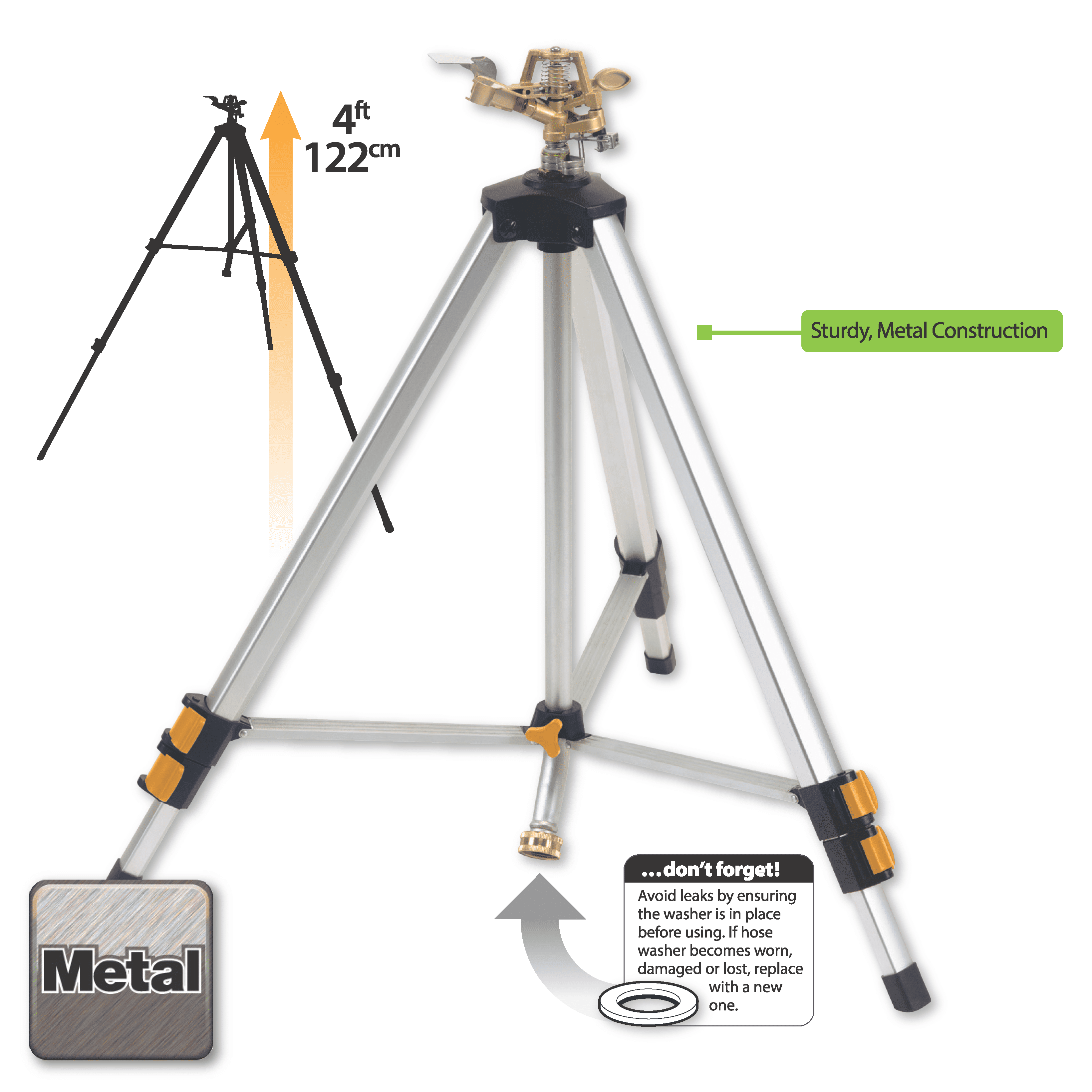 Melnor XT Tripod Metal Sprinkler