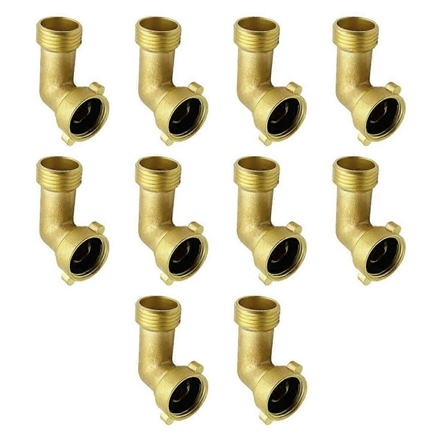 10 Pack Garden Hose Elbow 90 Degree Hose Adapter Hose Elbow 3/4 Inch