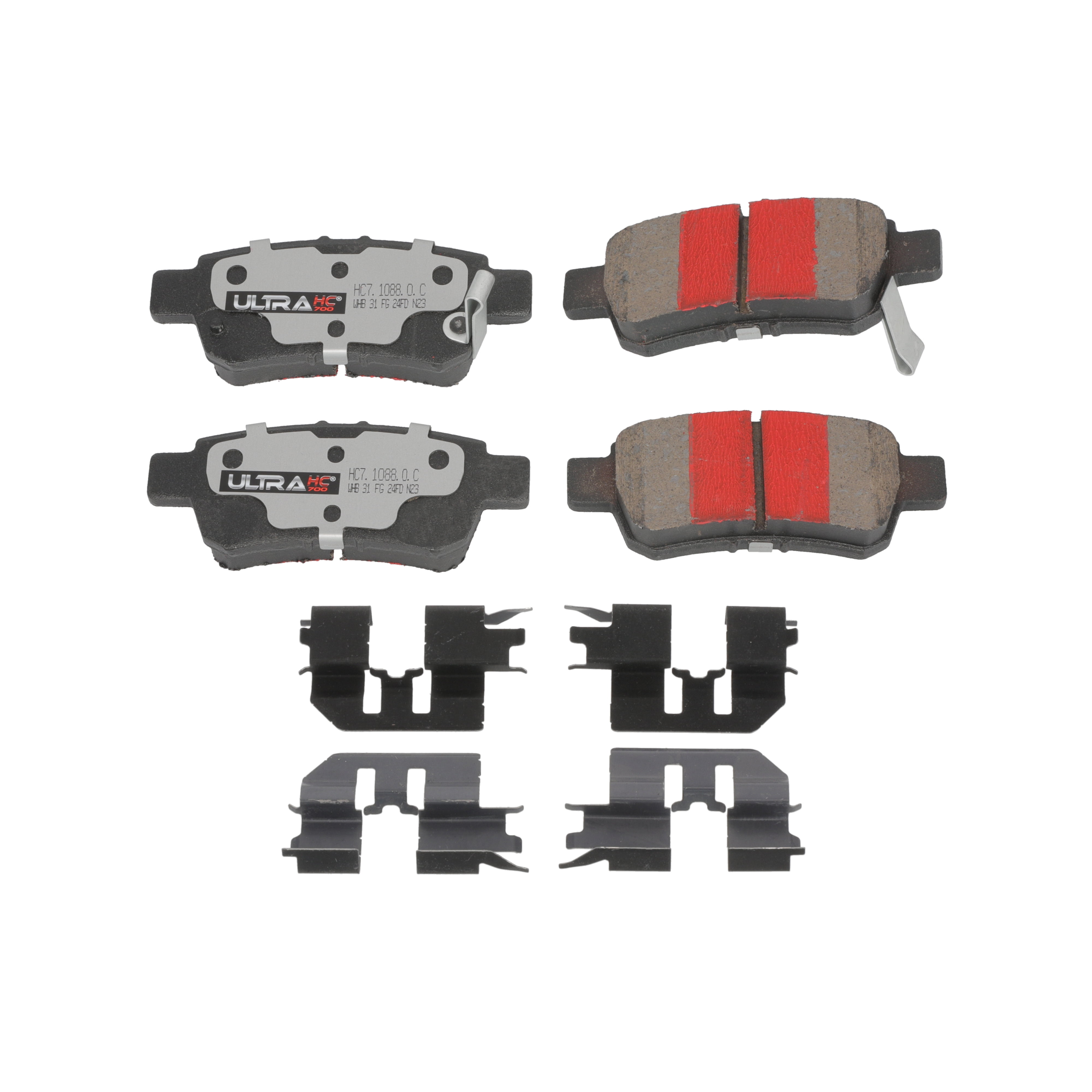 UltraHC 700 Brake Pad Set, Rear HC7.1088.0.C, Honda Odyssey 2010-2005