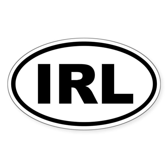 CafePress - Ireland IRL Sticker - Sticker (Oval)