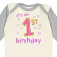 thumbnail image 4 of Inktastic It's My First Birthday Boys or Girls Long Sleeve Baby Bodysuit, 4 of 5