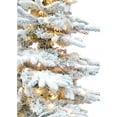 thumbnail image 3 of Christmas Time 6.5-Ft. Pre-Lit Snowy White Pine Artificial Christmas Tree with Clear Smart String Lighting Heavily Flocked with Stand Included, CT-WP065-SL, 3 of 7