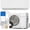 White, variant on Cozeware 9000 BTU Mini Split Air Conditioner and Heat Pump, 115V 18 SEER2 Ductless Inverter AC, Cools & Heats Up to 450 Sq. Ft., 0.75 Ton, 3 Eco Modes, Includes Installation Kit