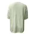 thumbnail image 5 of DHFJKG Women Summer Swimwear Cover-Ups Half Sleeve Boho Knitted Cardigan Lightweight Solid Color Fashion Beach Vacation Clothes Versatile Beachwear, 5 of 5