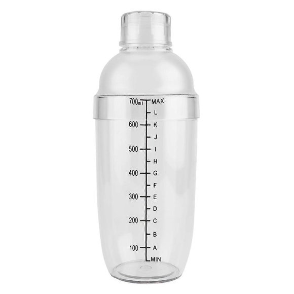 Three-stage Leak-proof Transparent Pc Cocktail Shaker (with Scale Tool)