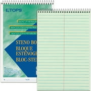 Angle View: (2 pack) (2 Pack) TOPS, TOP8021, Green Tint Steno Books, 1 Each