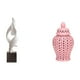 thumbnail image 1 of Figura decorativa de resina para mesa de oficina o hogar, con tapa de jarrón de , ideal para arreglos florales o como adorno para fiestas., 1 of 8