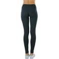 thumbnail image 2 of ToBeInStyle Women's Skinny Fit Cotton Full Length Leggings Tights - Regular and Plus Sizes, 2 of 7