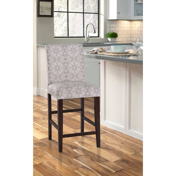 Upholstered Square Back 24" Counter Stool in Parisian ...