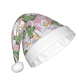thumbnail image 2 of Daiia Lilies Flowers Print Christmas Knitted Beanie Hat, Large Knit Hat Xmas Small Gifts For Men Women Adult, 2 of 6